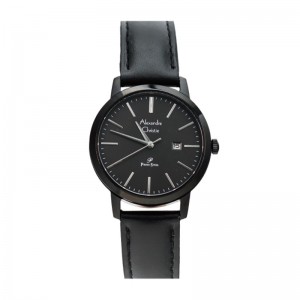 Alexandre Christie AC 1007 Full Black Leather Lady LDLIPBA